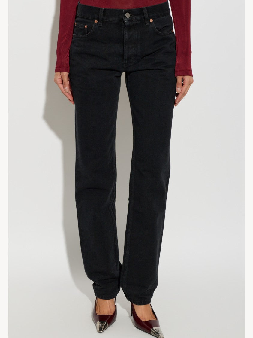 Saint Laurent Relax Straight Relaxed Straight-Leg Jeans