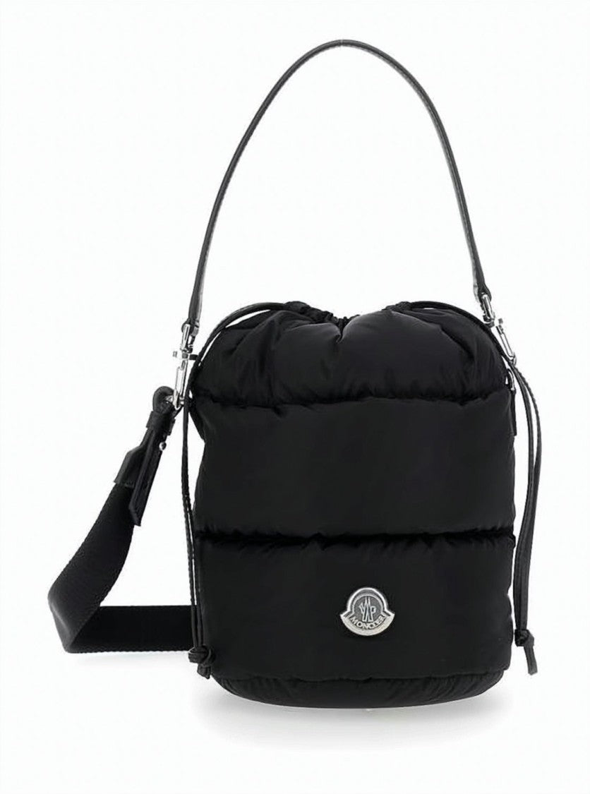 Moncler Quilted Puffer Bucket Bag With Detachable Strap