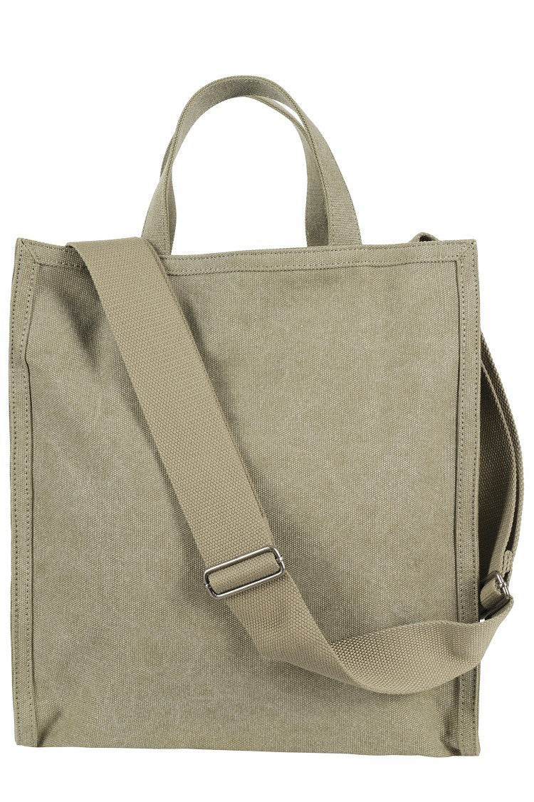 A.P.C. Spacious Khaki Raw Cotton Tote Bag