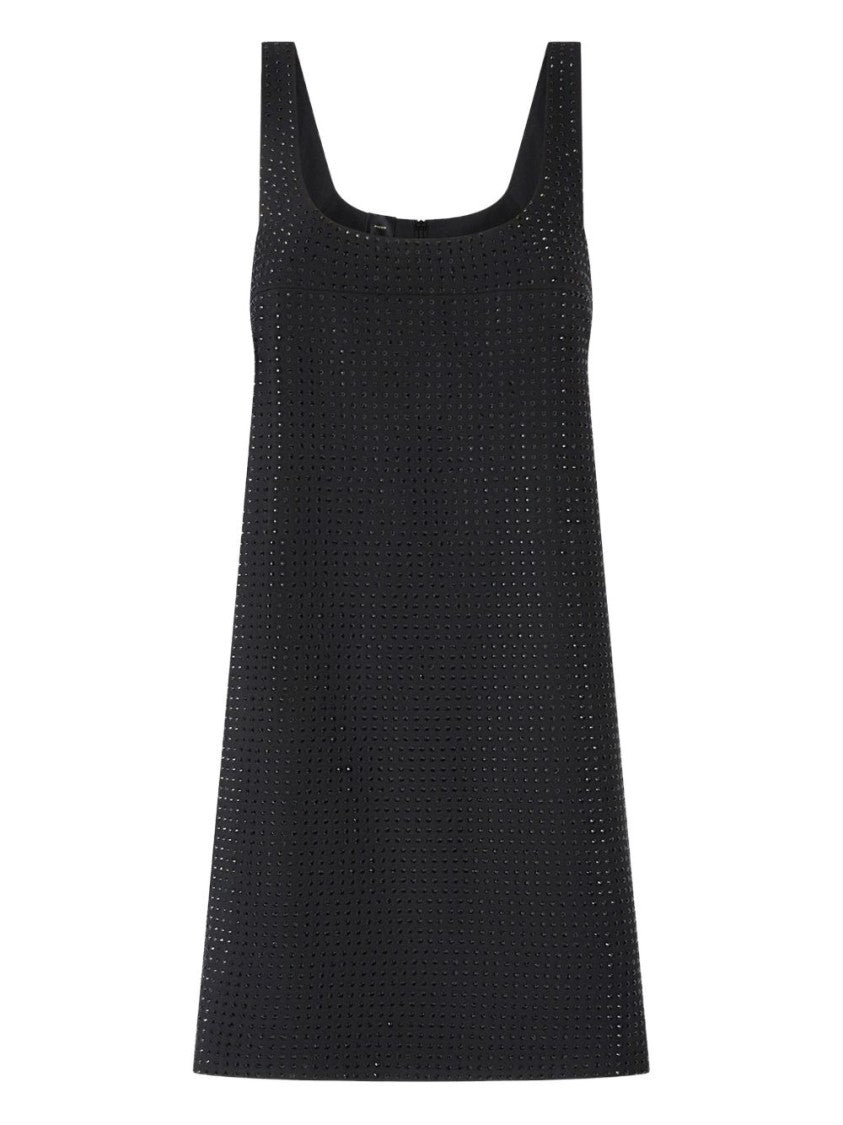 Pinko Sleeveless Mini Dress With Subtle Perforation Detail