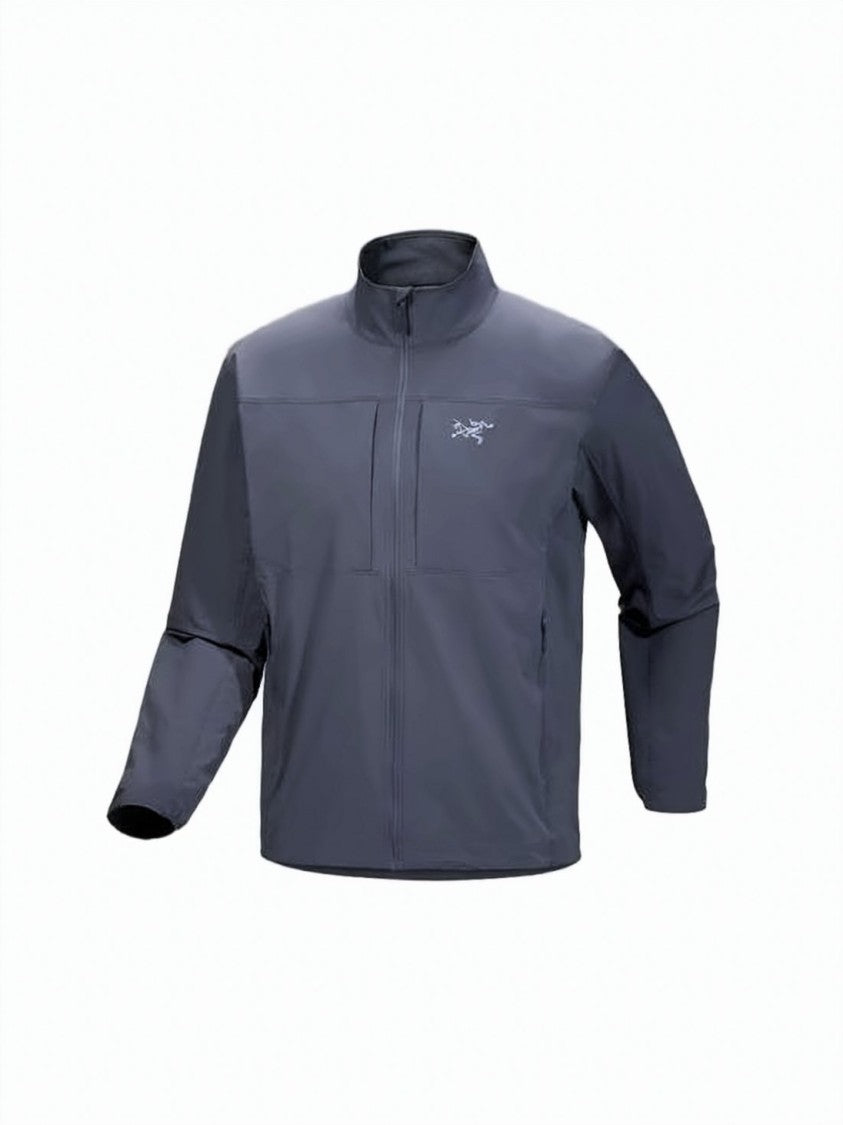 Arc'teryx Minimalist Grey Casual Jacket With High Collar