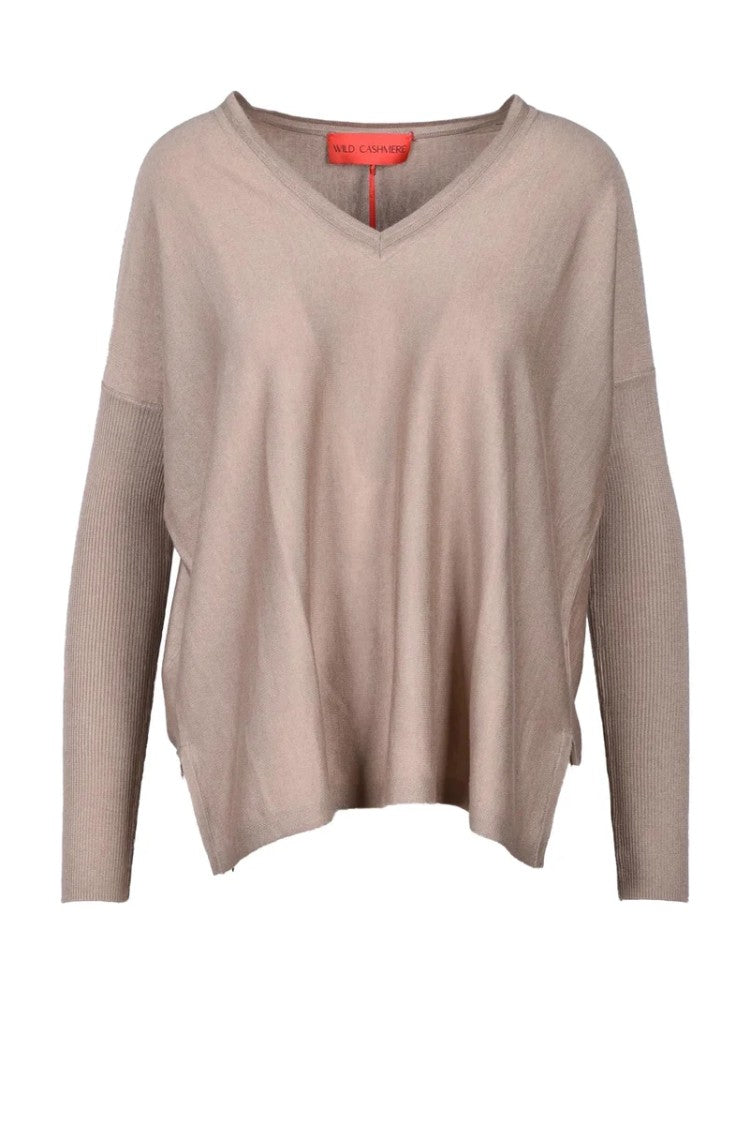 Wild Cashmere Silk And Cashmere Sweater - Taupe