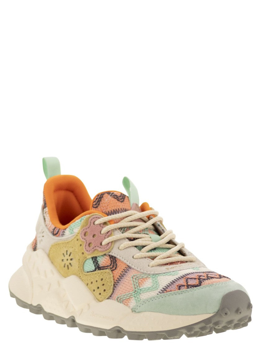Flower Mountain Kotetsu - Sneakers In Suede And Technical Fabric