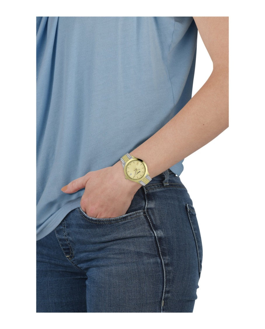Ferragamo Duo Gold Silver Two-Tone Watch