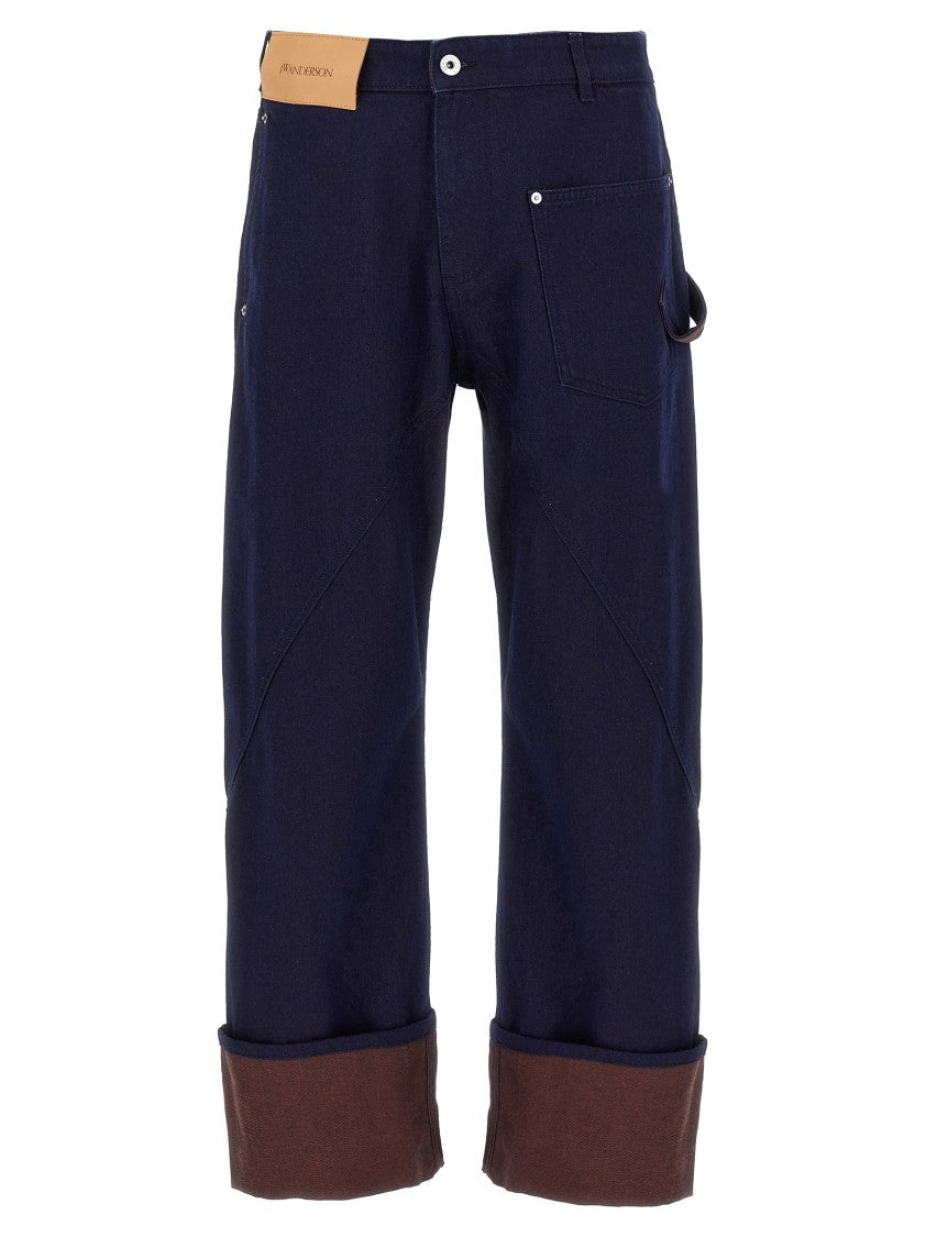 J. W. Anderson Turn Up Twisted Workwear' Jeans