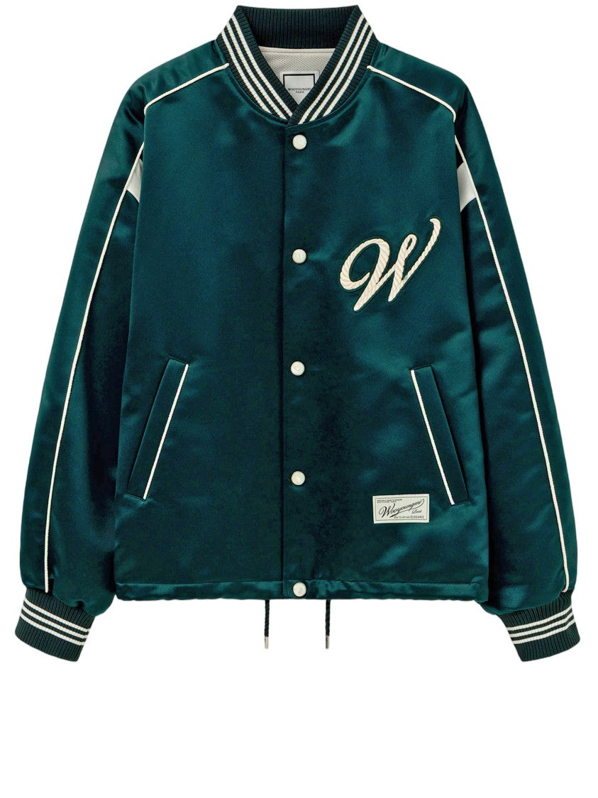 Wooyoungmi Varsity-Inspired Nylon Jacket With Contrast Trim