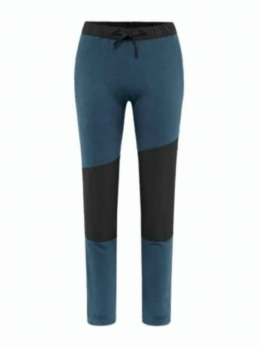 Klattermusen Two-Tone Blue And Black Leggings With Adjustable Drawstring Waist