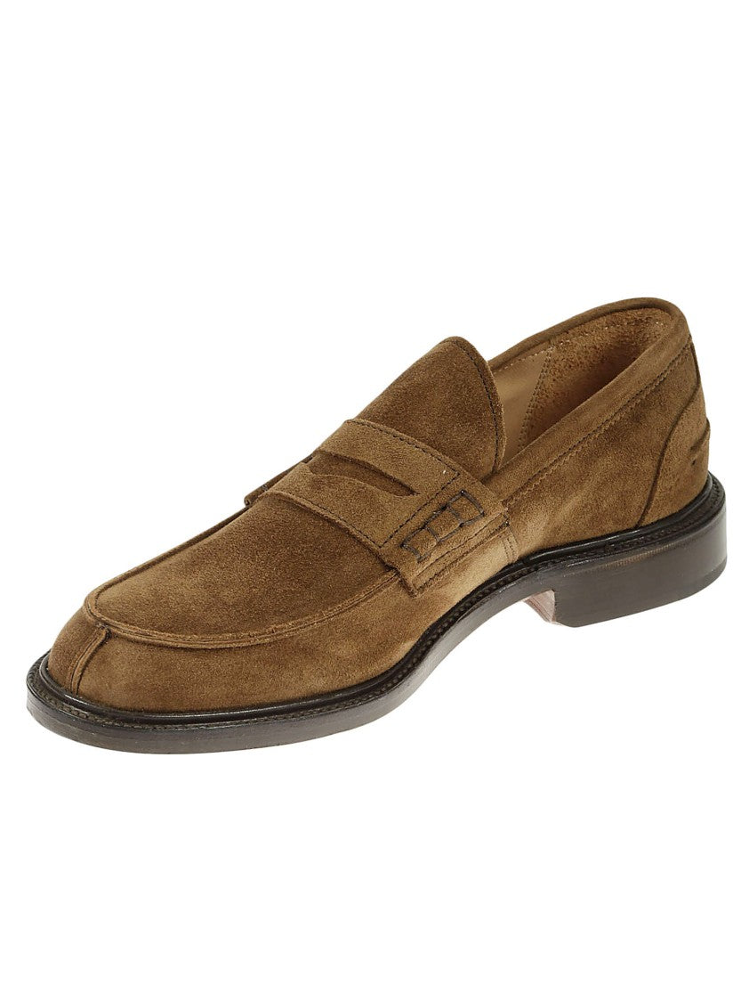 Tricker's Brown Suede James Penny Loafer