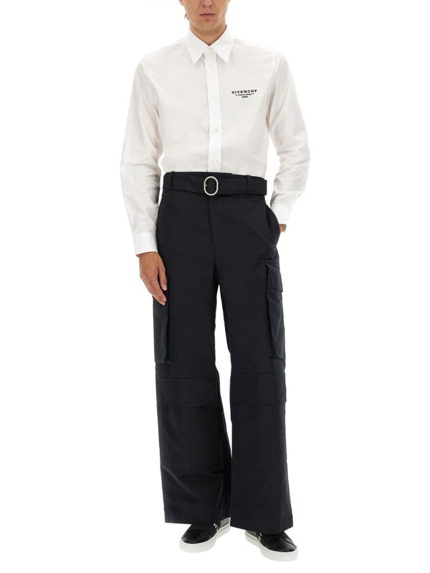 Givenchy Classic Fit Cotton Shirt With Subtle Logo