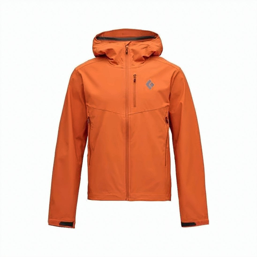 Black Diamond Fitted Jacket With Hood