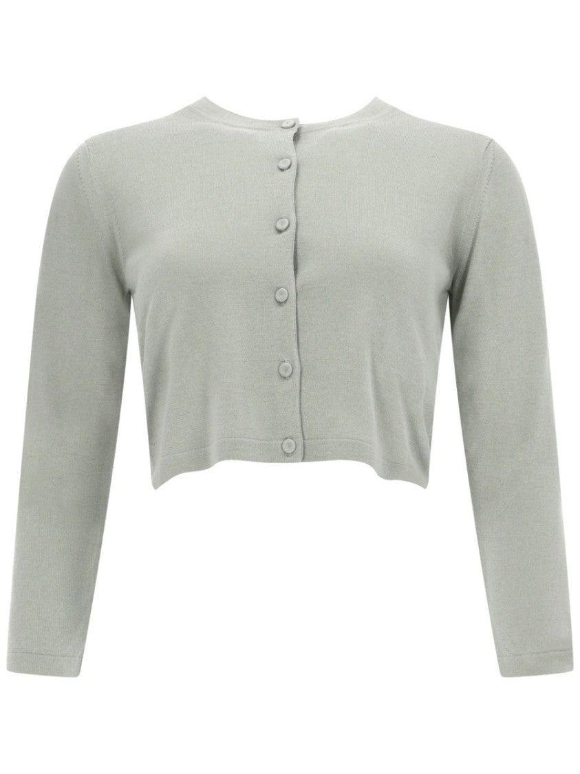 Max Mara Silk And Cashmere Blend Cropped Cardigan
