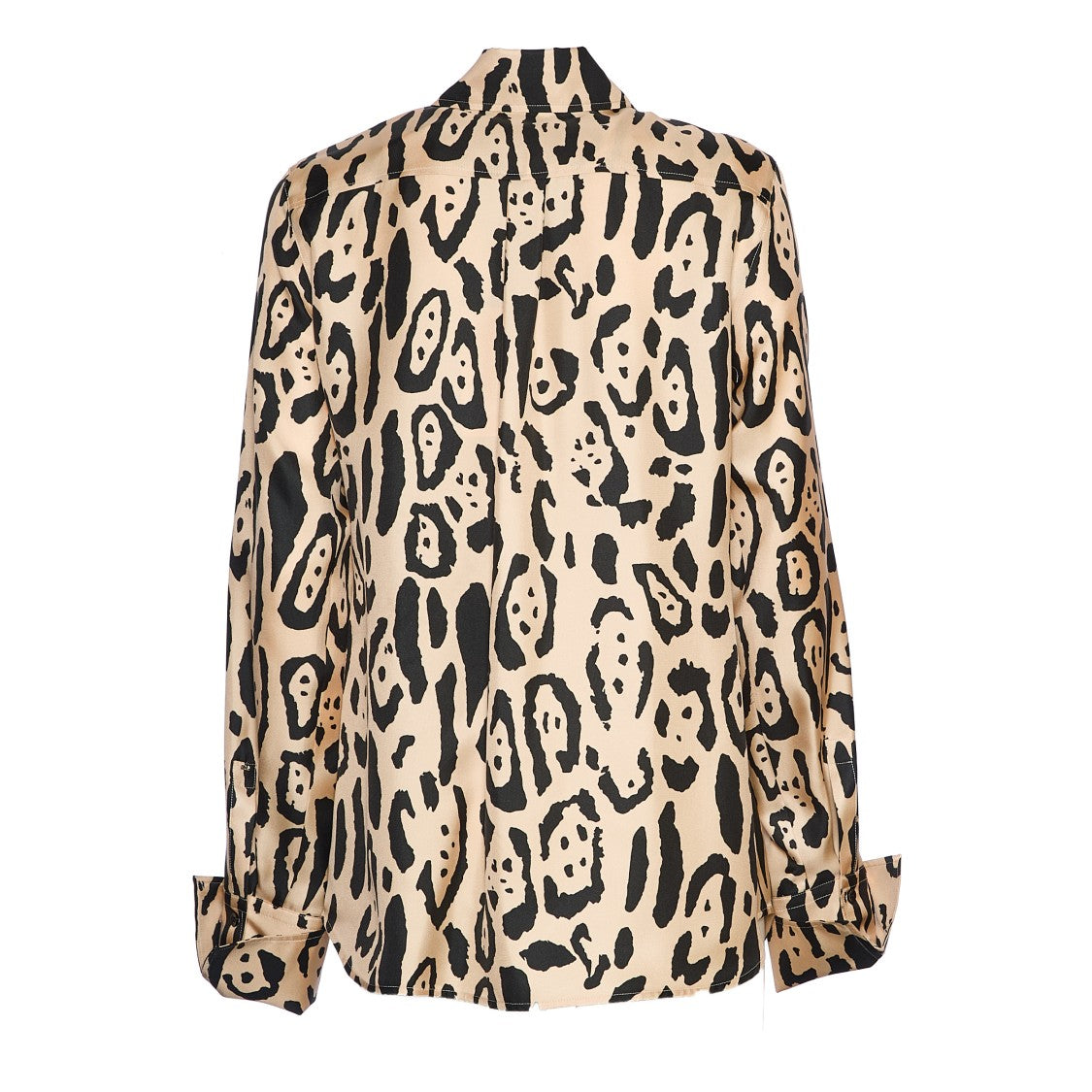 Sportmax Animal Print Silk Fitted Shirt