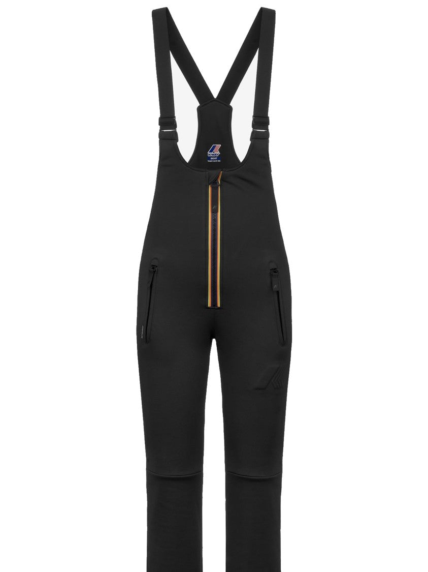 K-Way Black Bochaine Softshell Bib Ski Pants