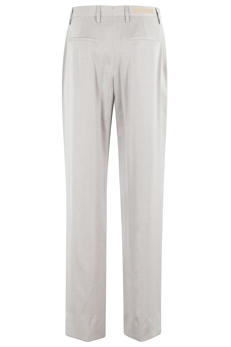 Briglia High-Waisted Straight Leg Trousers With Pockets