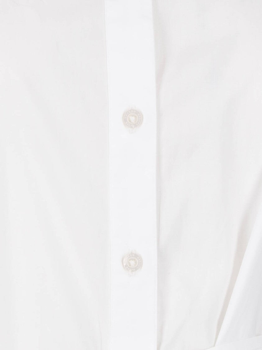 Polo Ralph Lauren White Button-Down Tiered Skirt Dress