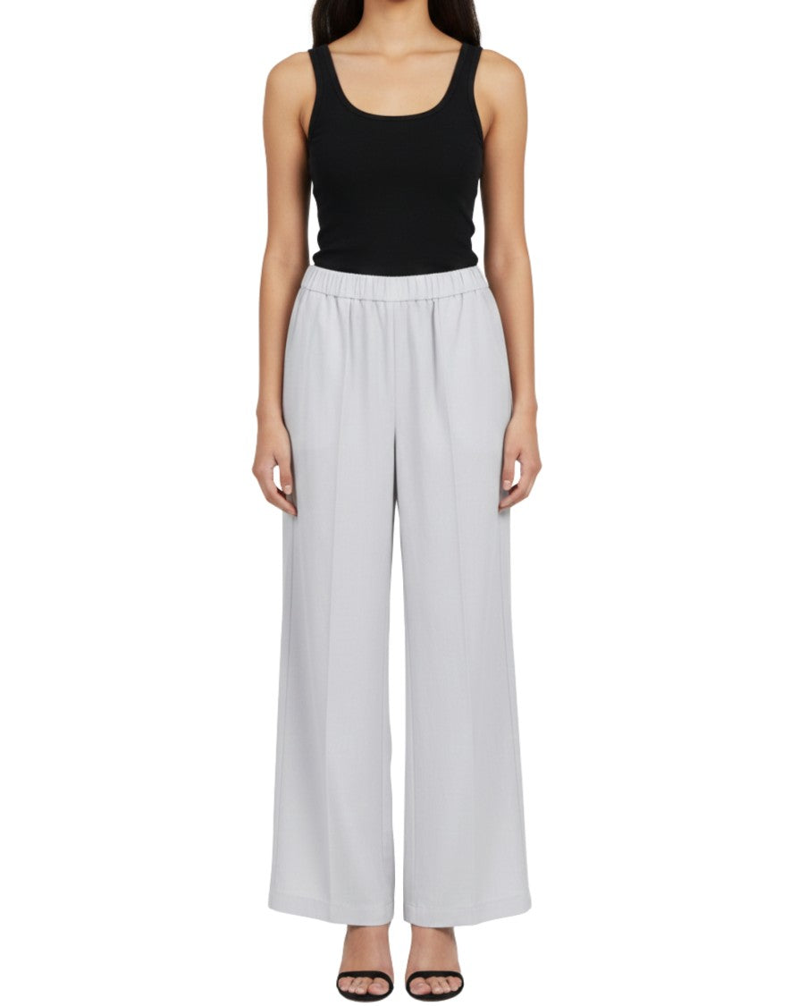 Forte Forte High-Waisted Fluid White Palazzo Pants