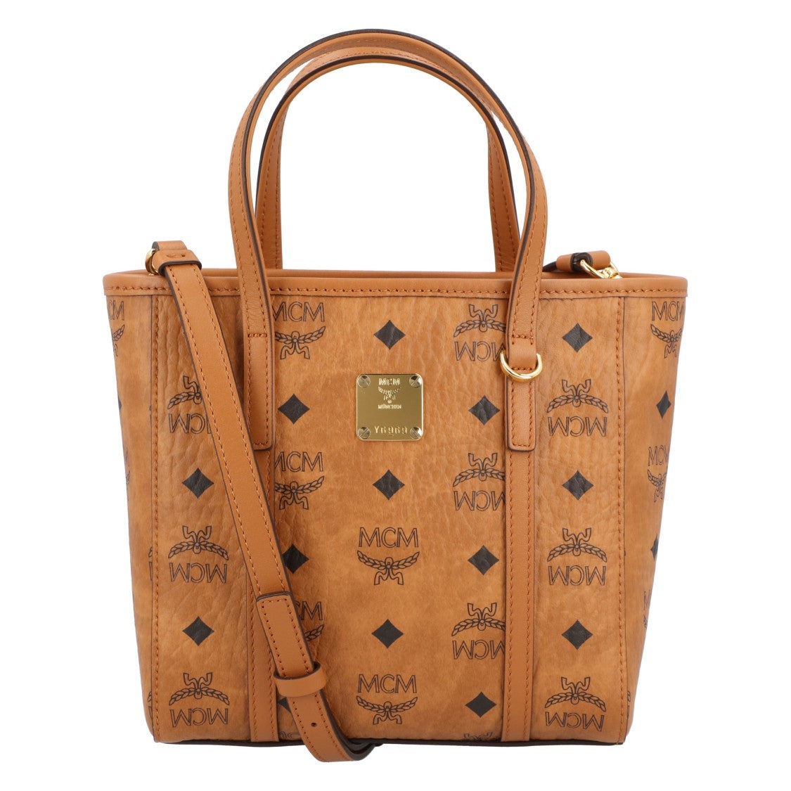 Mcm Toni Top-Zip Shopper In Visetos