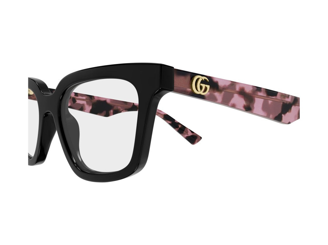 Gucci Glossy Black Gg2181o Acetate Square Eyeglasses