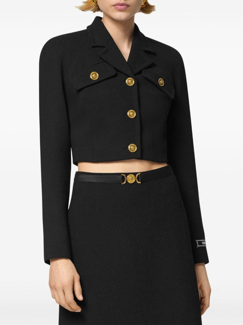 Versace Cropped Black Jacket