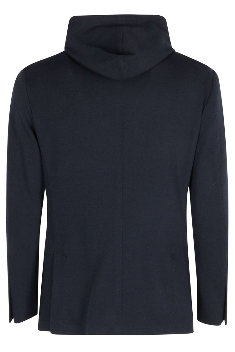 Eleventy Structured Cotton-Cashmere Blend Jacket With Removable Bib