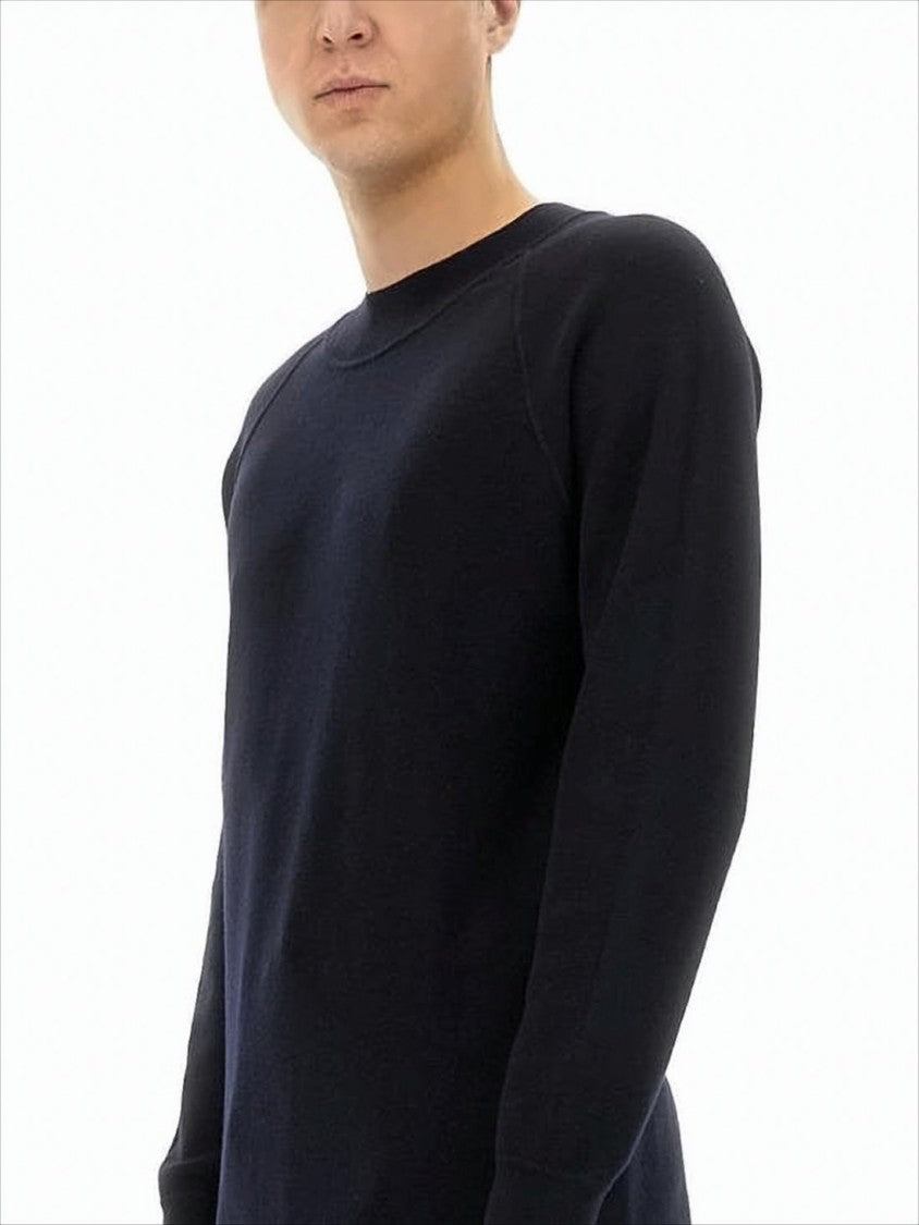 Margaret Howell Minimalist Wool Knit Sweater With Crew Neck