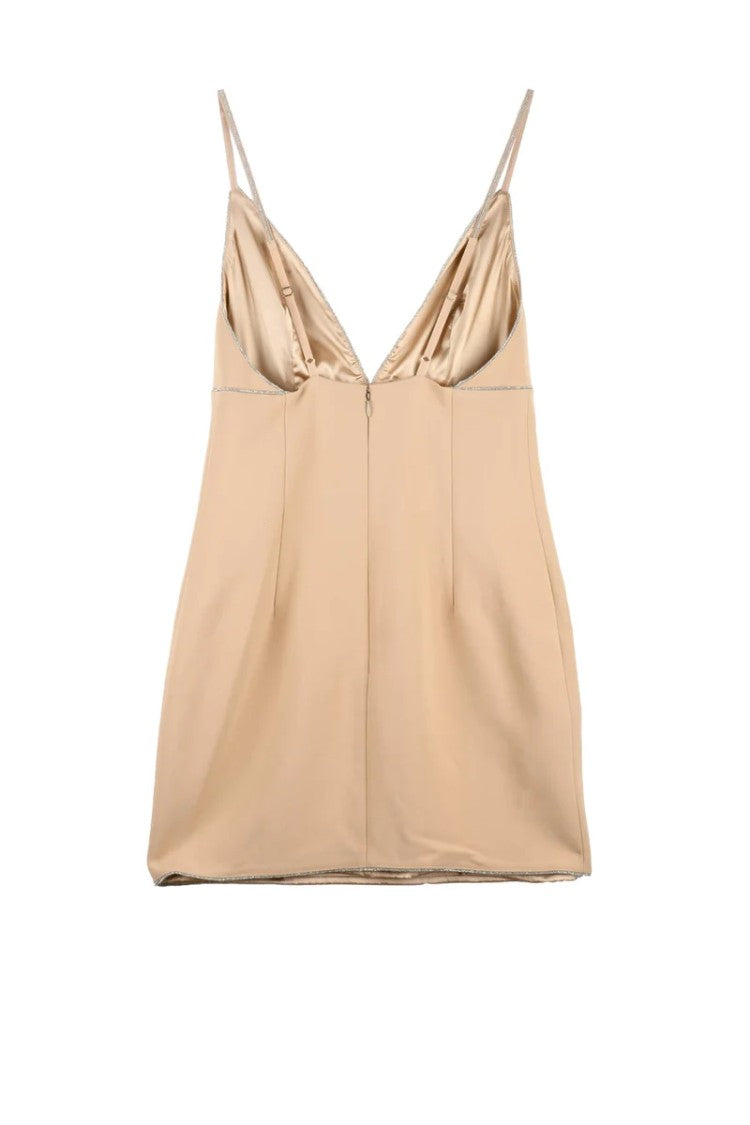 Elisabetta Franchi Sequin Sheath Dress - Beige