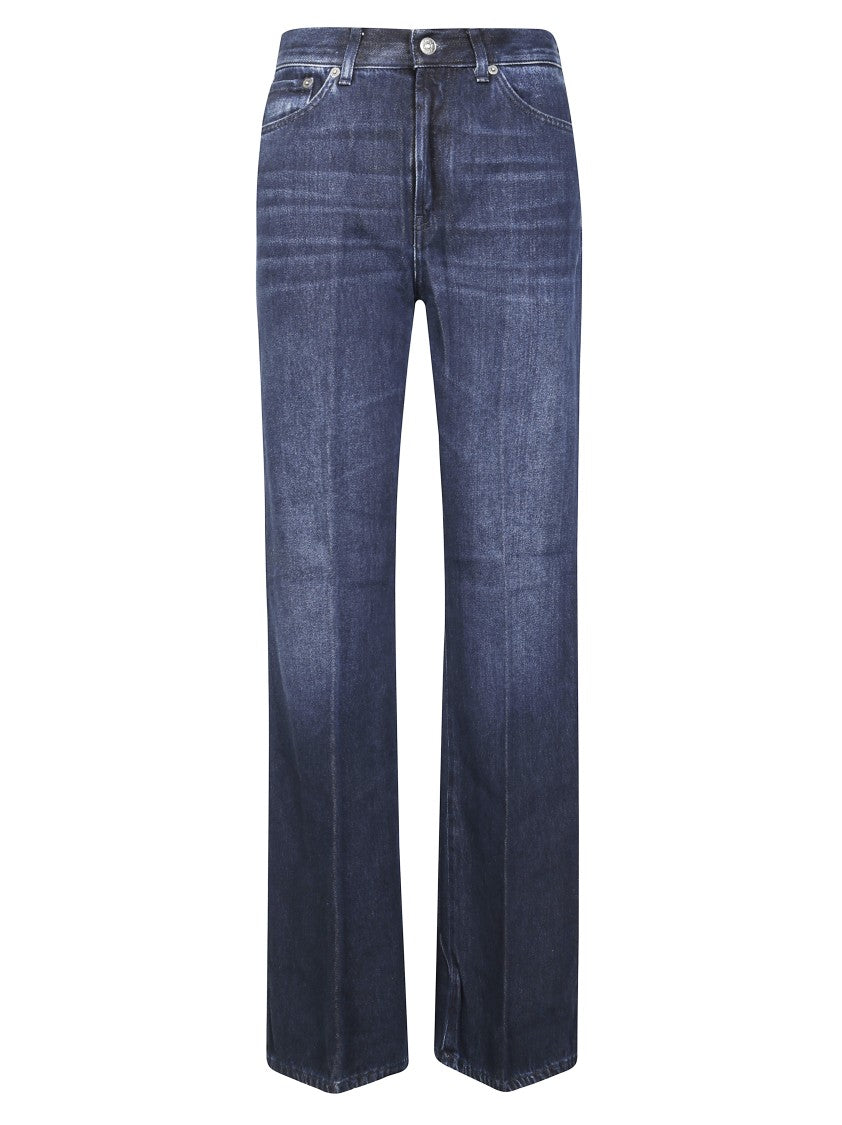 Dondup Straight-Leg Denim Jeans With Distinctive Stitching