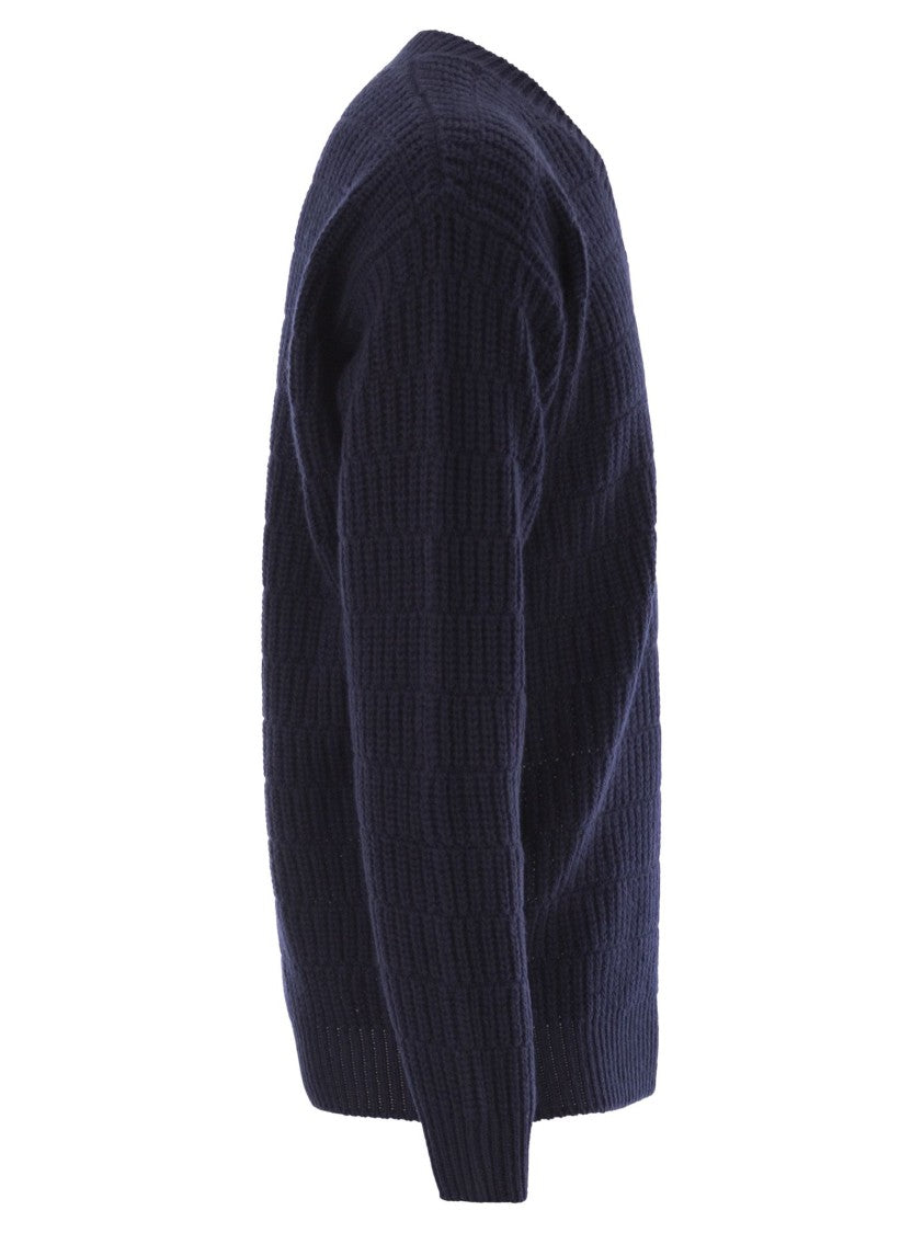 Pt Torino Wool Sweater With V-Neck