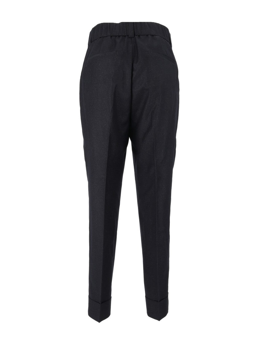 Peserico Tailored Pleated High-Waisted Formal Pants