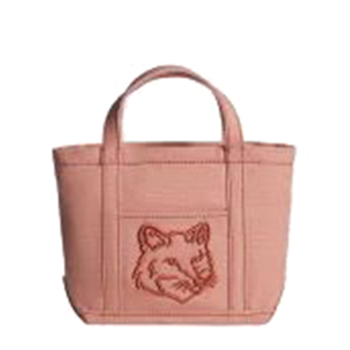 Maison Kitsuné Structured Cotton Handbag
