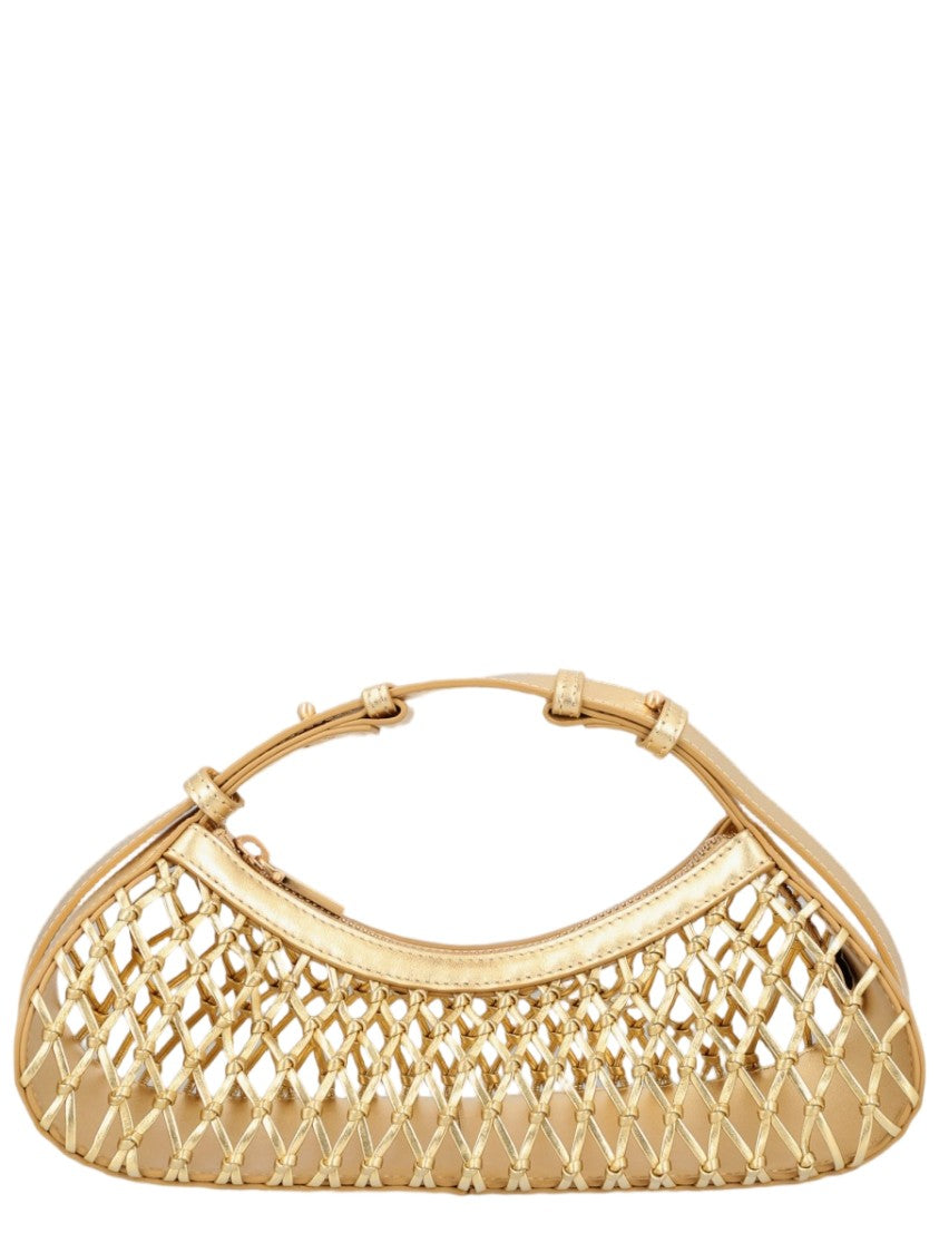 Cult Gaia Lattice Cow Leather Shoulder Bag