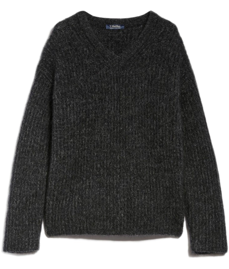 Max Mara Ribbed Knit Sweater With Classic Round Neckline