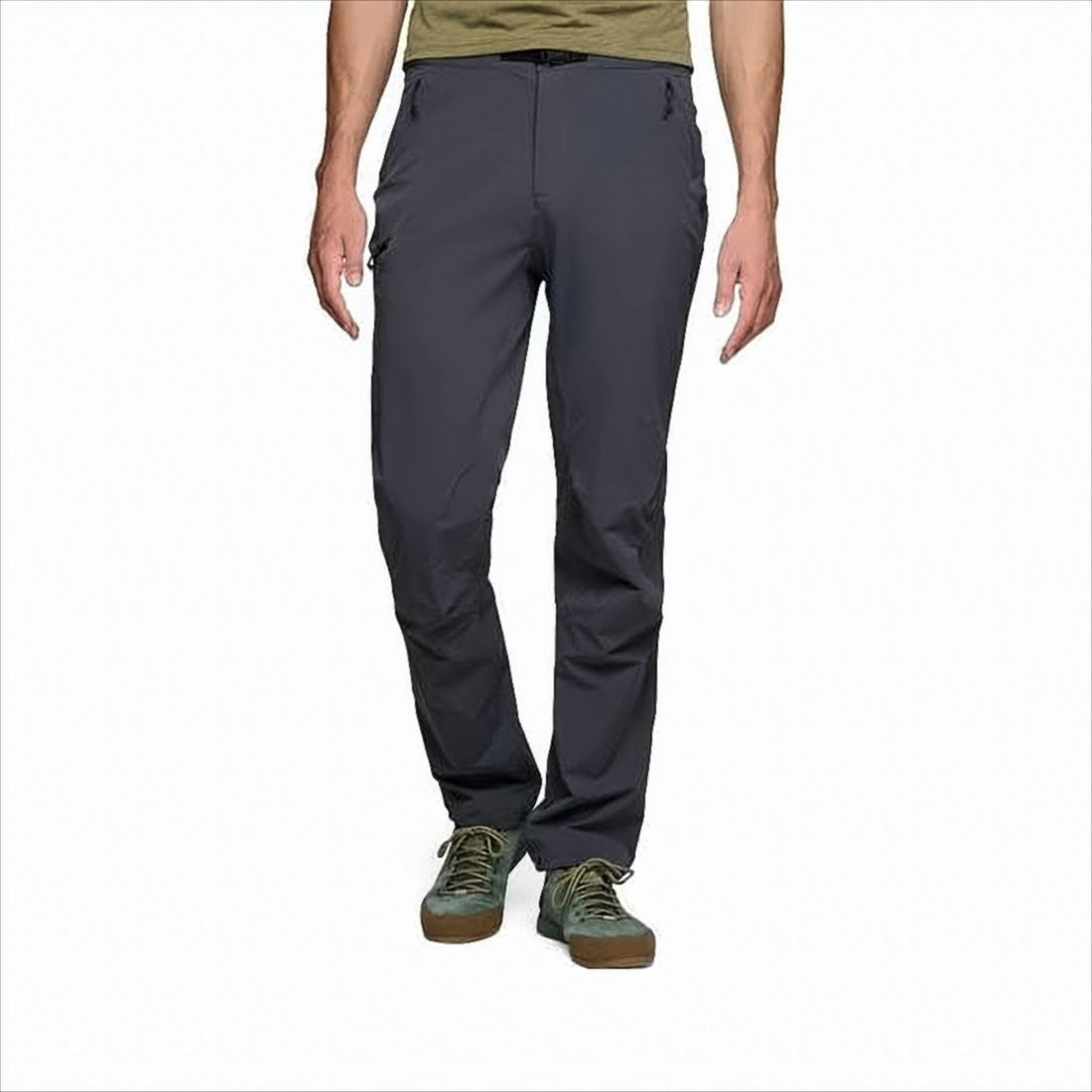 Black Diamond Streamlined Black Straight Pants With Minimalist Design