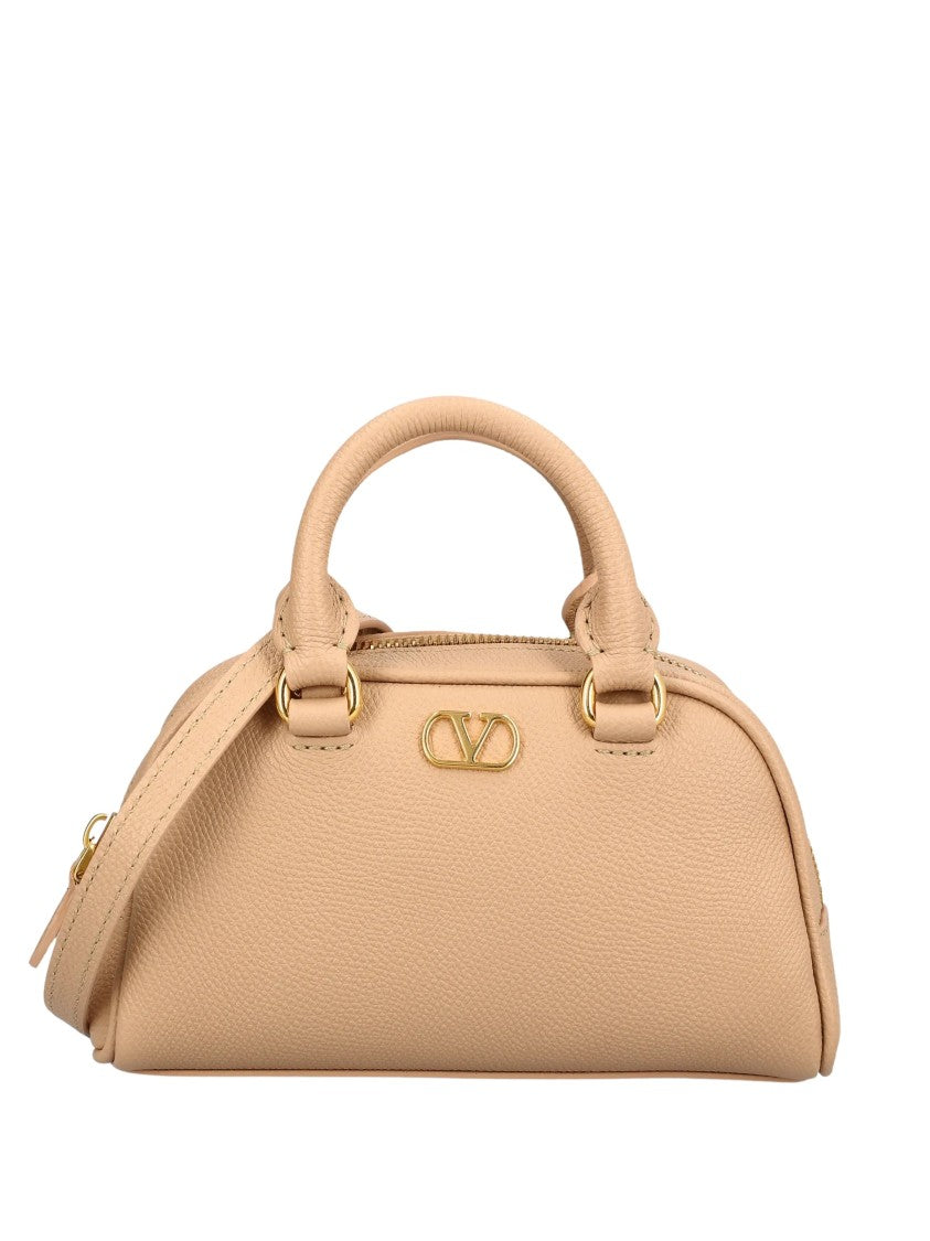 Valentino Mini Bag Elongated Gold-Accent Mini Bag