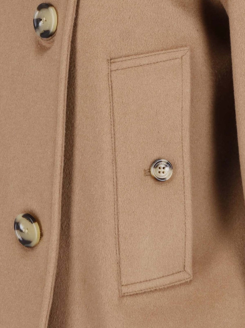 Burberry Double-Breasted Structured-Collar Cropped Jacket
