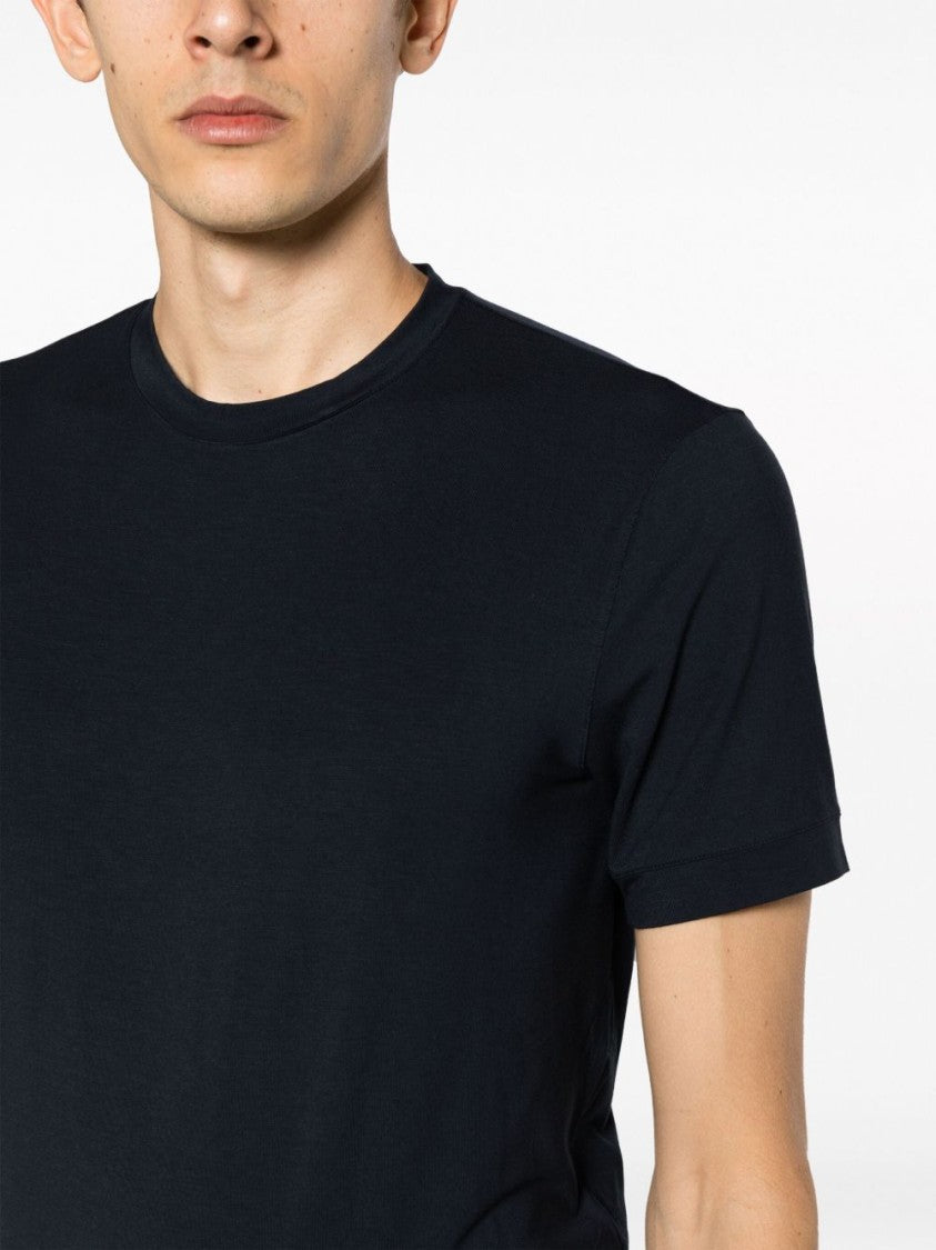 Giorgio Armani Fitted Crewneck Cotton T-Shirt