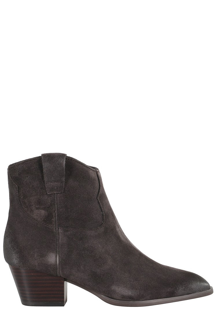 Ash Pointed Toe Suede Ankle Boots