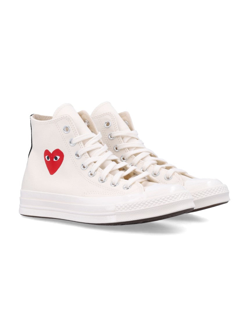 Comme Des Garçons X Converse High-Top Sneakers With Heart Emblem