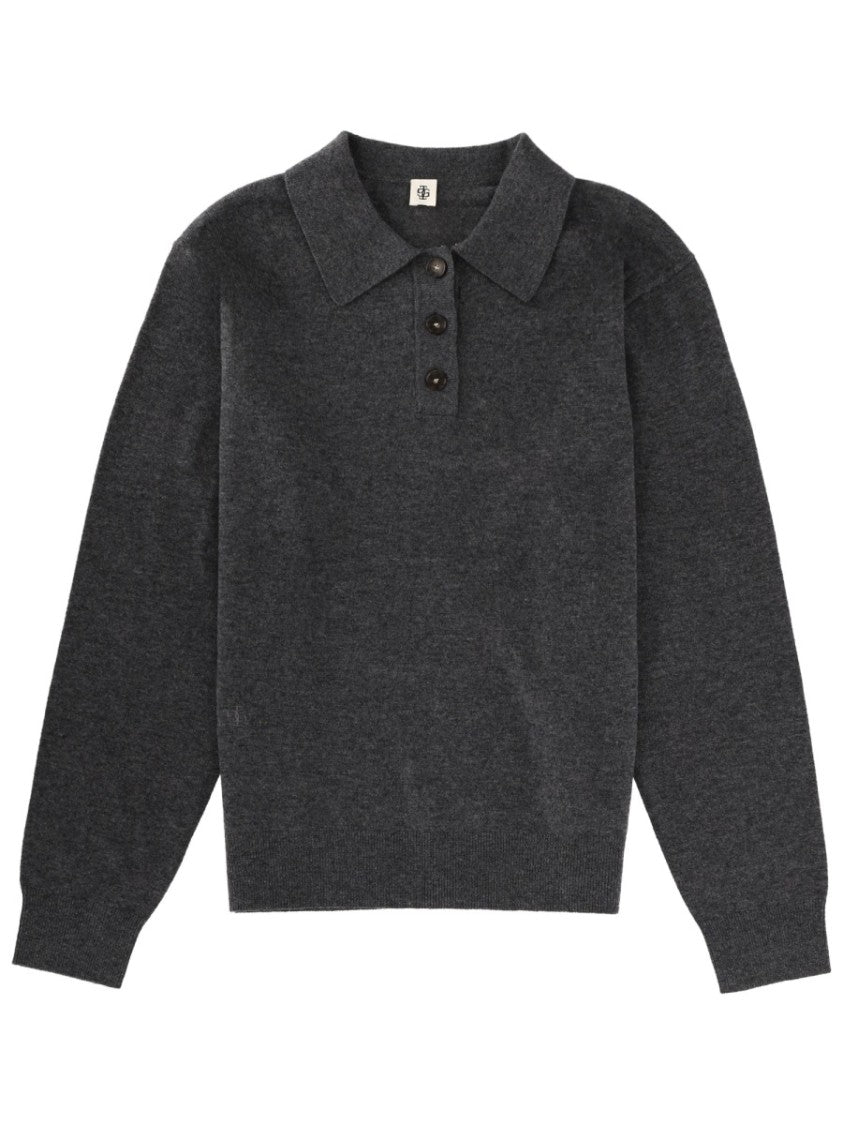 The Garment Knit Como Wool-Cashmere Long-Sleeved Polo Shirt