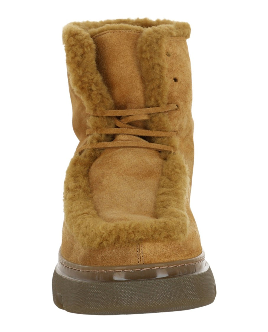 Burberry Creeper Shearling Boots
