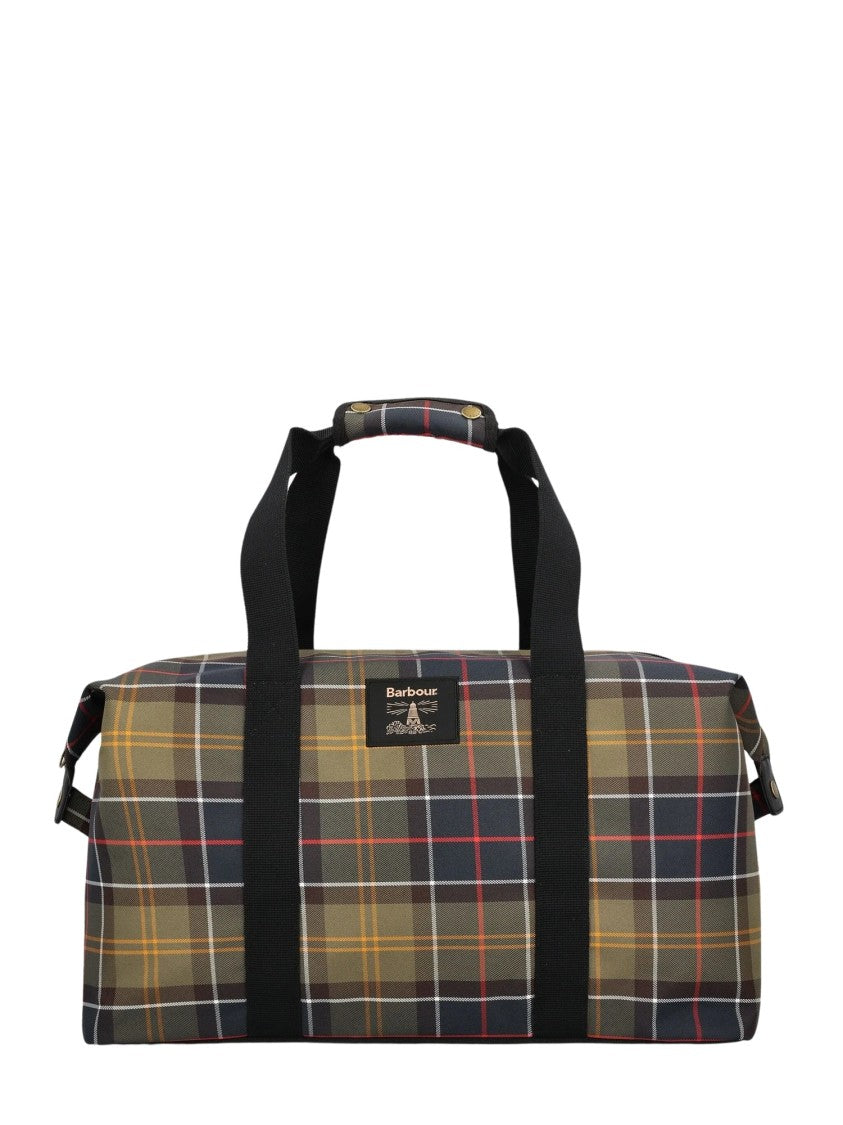 Barbour Torridon Tartan Sturdy Handles Zip Weekend Bag