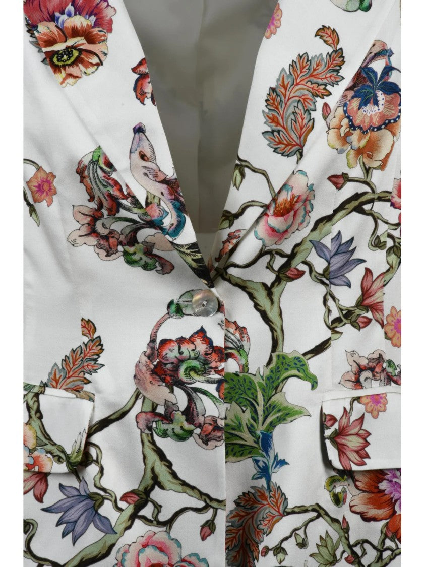 Ella Lago Di Como Multicolor Viscose Satin Jacket