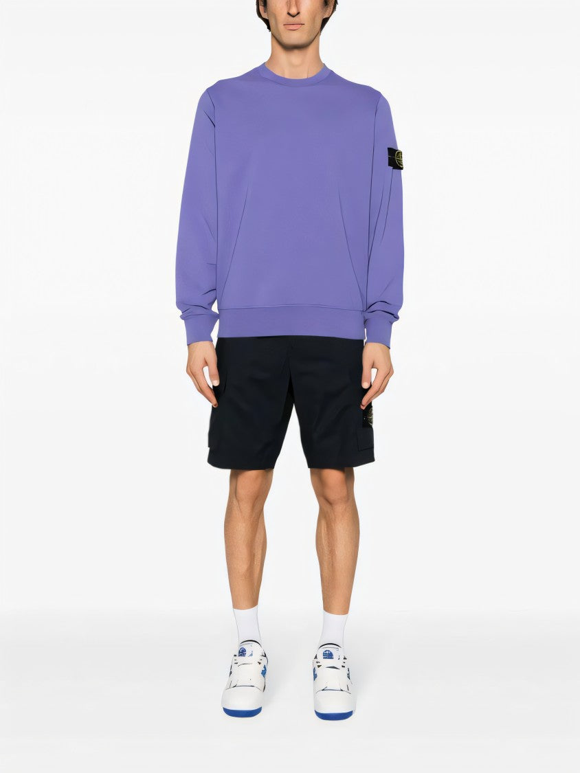 Stone Island Classic Black Cargo Shorts With Flap Pockets