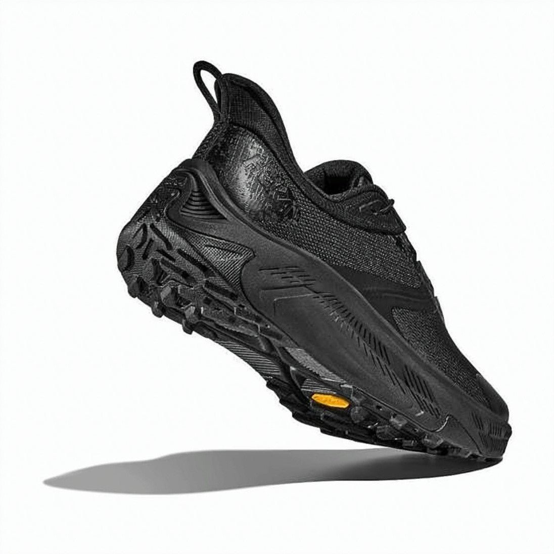 Hoka Breathable Mesh Black Sneakers With Sculpted Eva Midsole