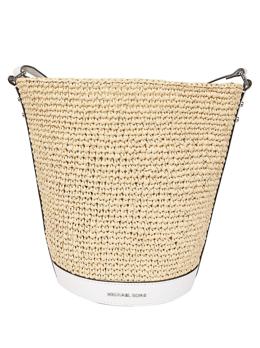 Michael Kors Townsend Textured Raffia Bucket Bag