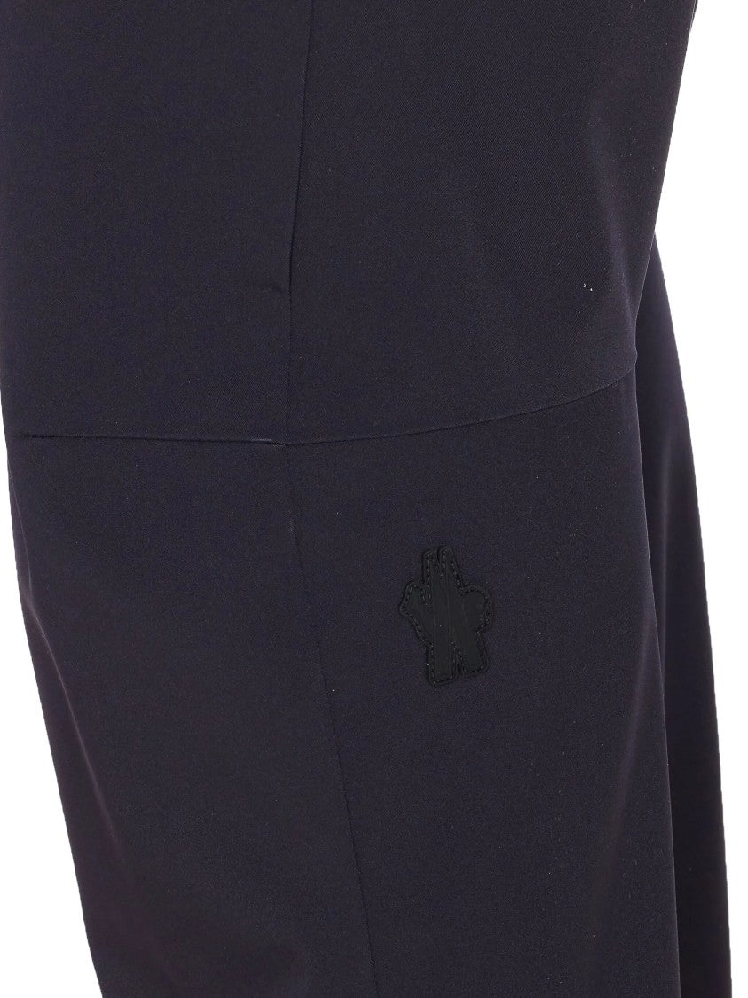 Moncler Grenoble Dark Straight-Leg Ski Pants With Reinforced Lower Sections