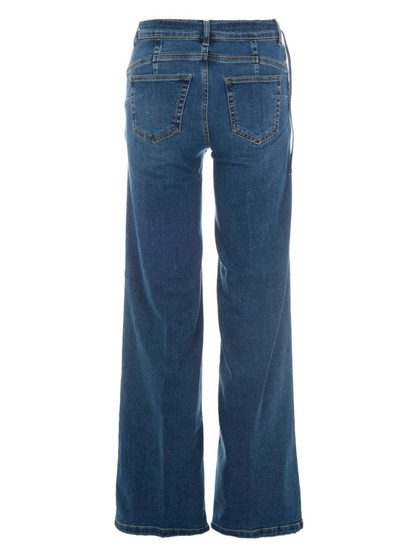 Liu Jo Mid-Rise Flared Jeans With Five-Pocket Design