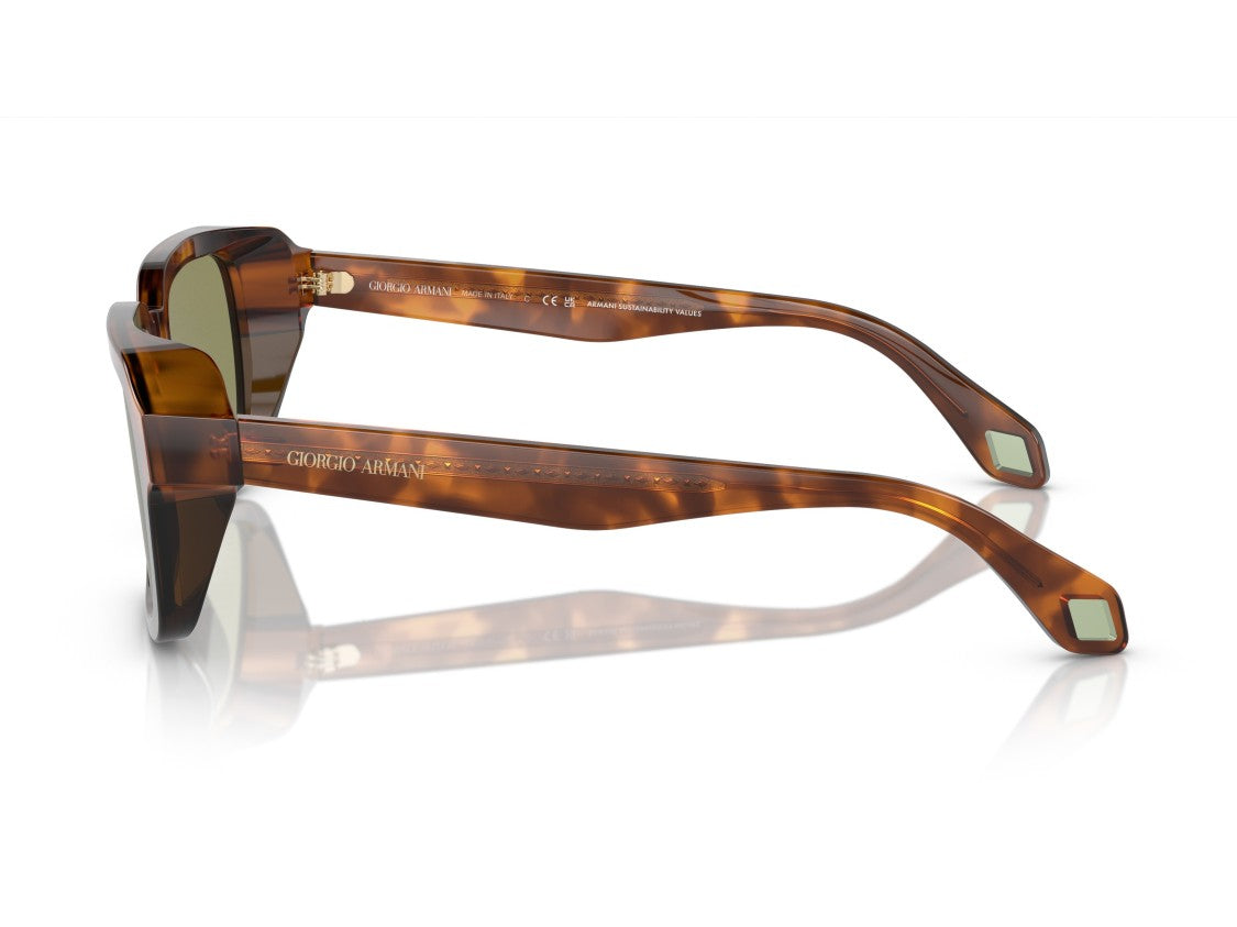 Giorgio Armani Tortoiseshell 0Ar8194u Oversized Square Sunglasses