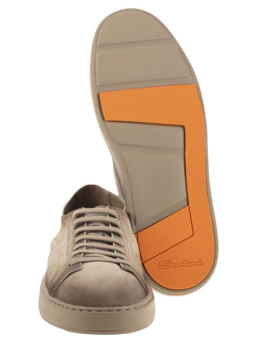 Santoni Suede Sneaker
