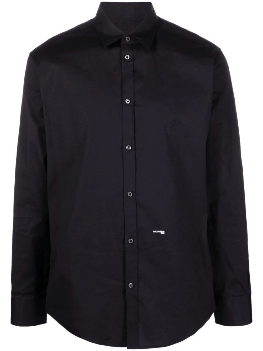 Dsquared2 Relax Dan Black Slim Cotton Shirt